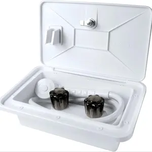 RV Outdoor Shower Kit with Faucet and Hose, Portable Camping Shower System for Travel Trailers and Boats, Essential RV Accessories