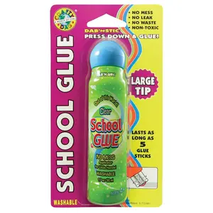 Crafty Dab  Glues Dab N Stic School Glue - 12 Each, Pack Of 12, Ergo Bottle, Fast Dry