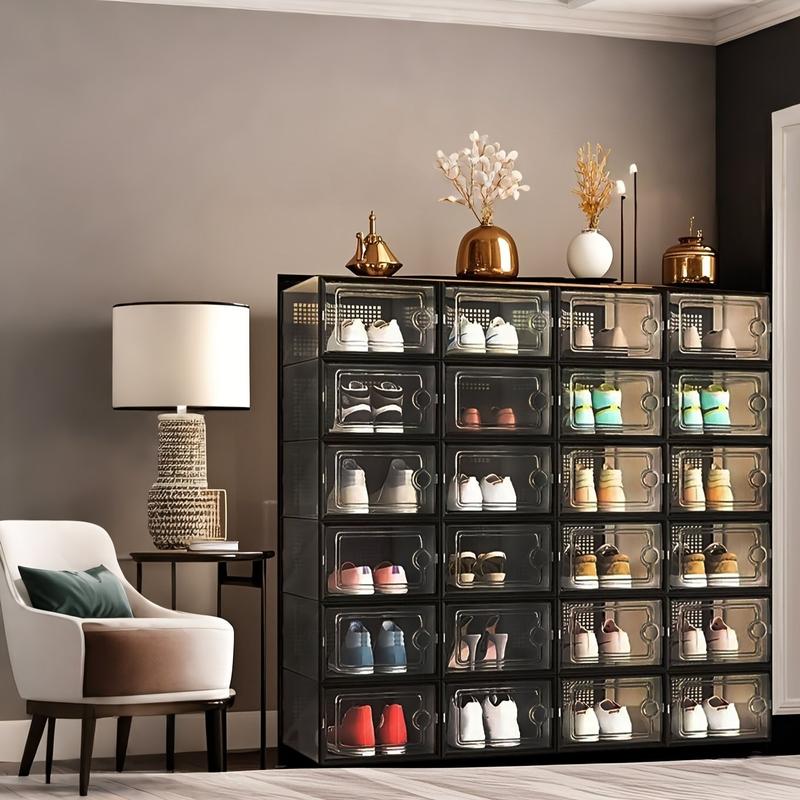 2026 new space-saving shoe box | 6/12/24-piece transparent stackable B ...