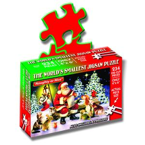 TDC Games World's Smallest Jigsaw Puzzle - Naughty or Nice - 6 in.