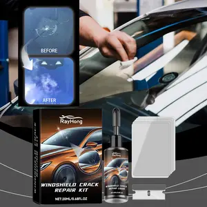 Windshield Repair Kit, Clear Vision Crack Fill, Renewal Patching Set, Glass Filler for Cracks, Automotive Maintenance Tool