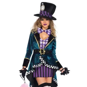 Delightful Mad Hatter Costume, Printed Tank Dress