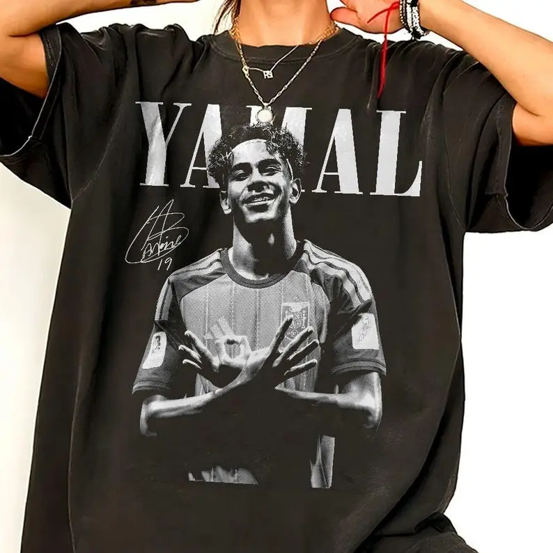 Comfort Colors Vintage Lamine Yamal Shirt Spain Soccer Yamal 19 Football Jersey Tee