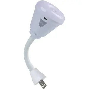 Plug in Motion Sensor Night Light, LED Infrared Sensor Light 6W Light AC 85-265V PIR Infrared Sensor Motion Detector Light Bulb Lamp