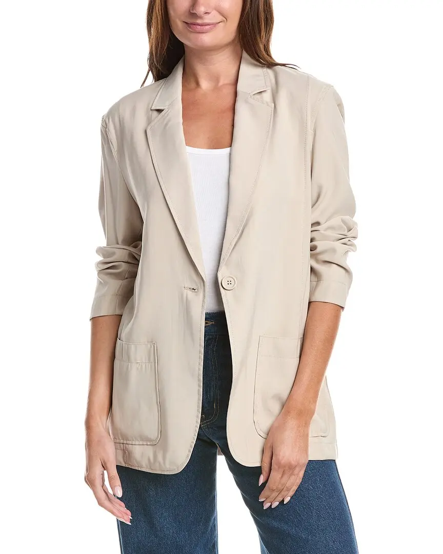 Max Studio Brush Twill Blazer