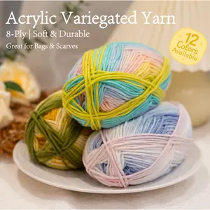 Premium Acrylic Variegated Yarn (8-Ply)