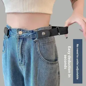 Lazy waist belt for men and women, elastic waistband, invisible belt to shrink waist, tightening waistband for pants.
