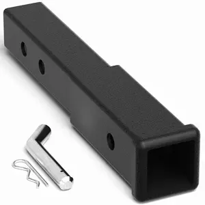 POFENZE Adjustable Quick-Install Outdoor Steel Powder Coated Drop Hitch, 2-Inch Receiver Towing Equipment, 7.3"-9.3" Drop Range