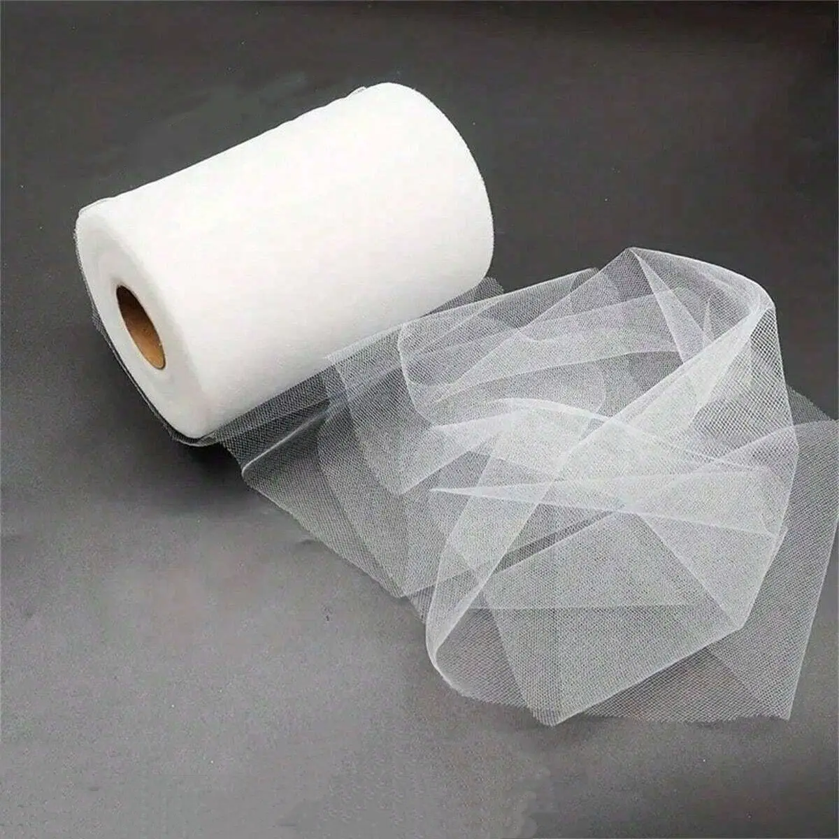 1 roll of white chiffon fabric DIY white bow, skirt and party decoration, party decoration DIY handicrafts, chiffon organza fabric party supplies, Diy party decorations