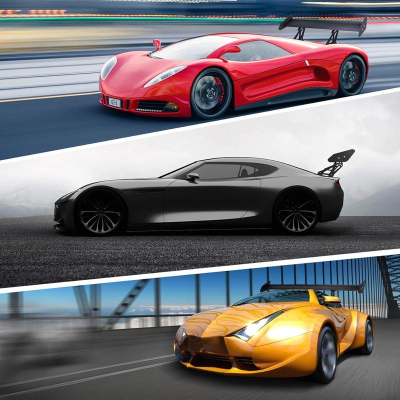 Slendor GT Wing Spoiler, 43.3 Inch Lightweight Aluminum Single Rear Wing, Adjustable Angle Car Spoiler Universal, Rear Spoiler for Cars Single Deck Racing Vehicle