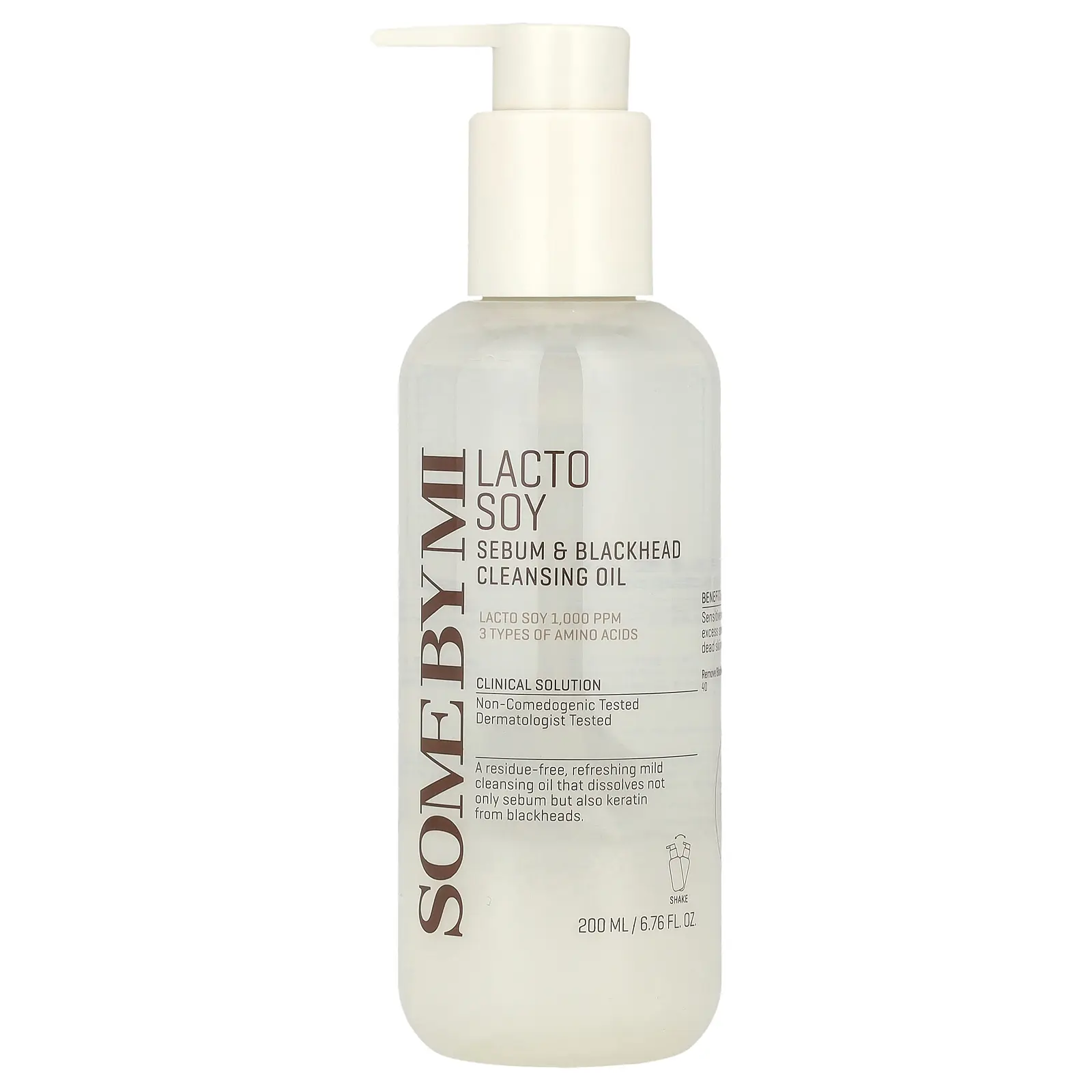 SOME BY MI Lacto Soy, Sebum & Blackhead Cleansing Oil, 6.76 fl oz (200 ml)