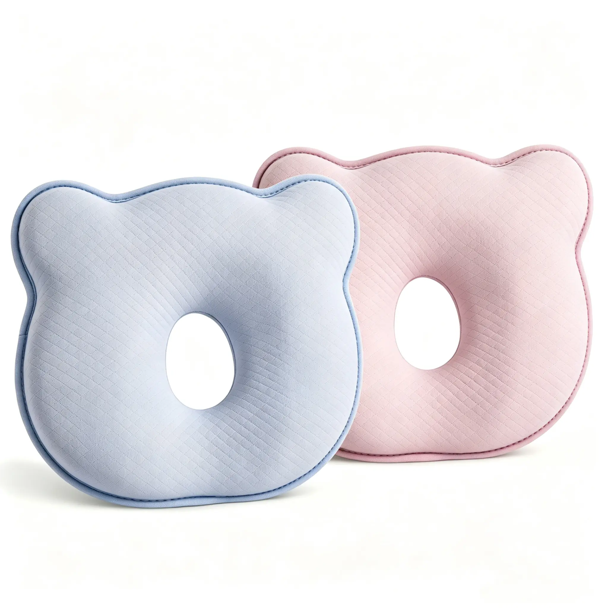 Soft Memory Foam Baby Pillow, Adorable Cartoon Animal Cozy Pillow, Air Permeable Infant Sleeping Pillow Protect Baby Head Shape