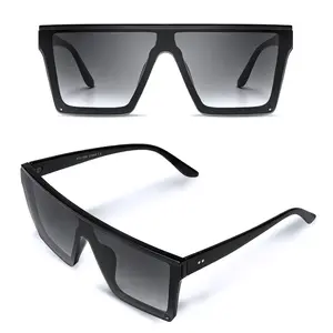 MAYA Sunglasses Women's Oversized Flat Top Fashion Accessories with UV Protection 400 for Everyday Wear Bold Modern Look