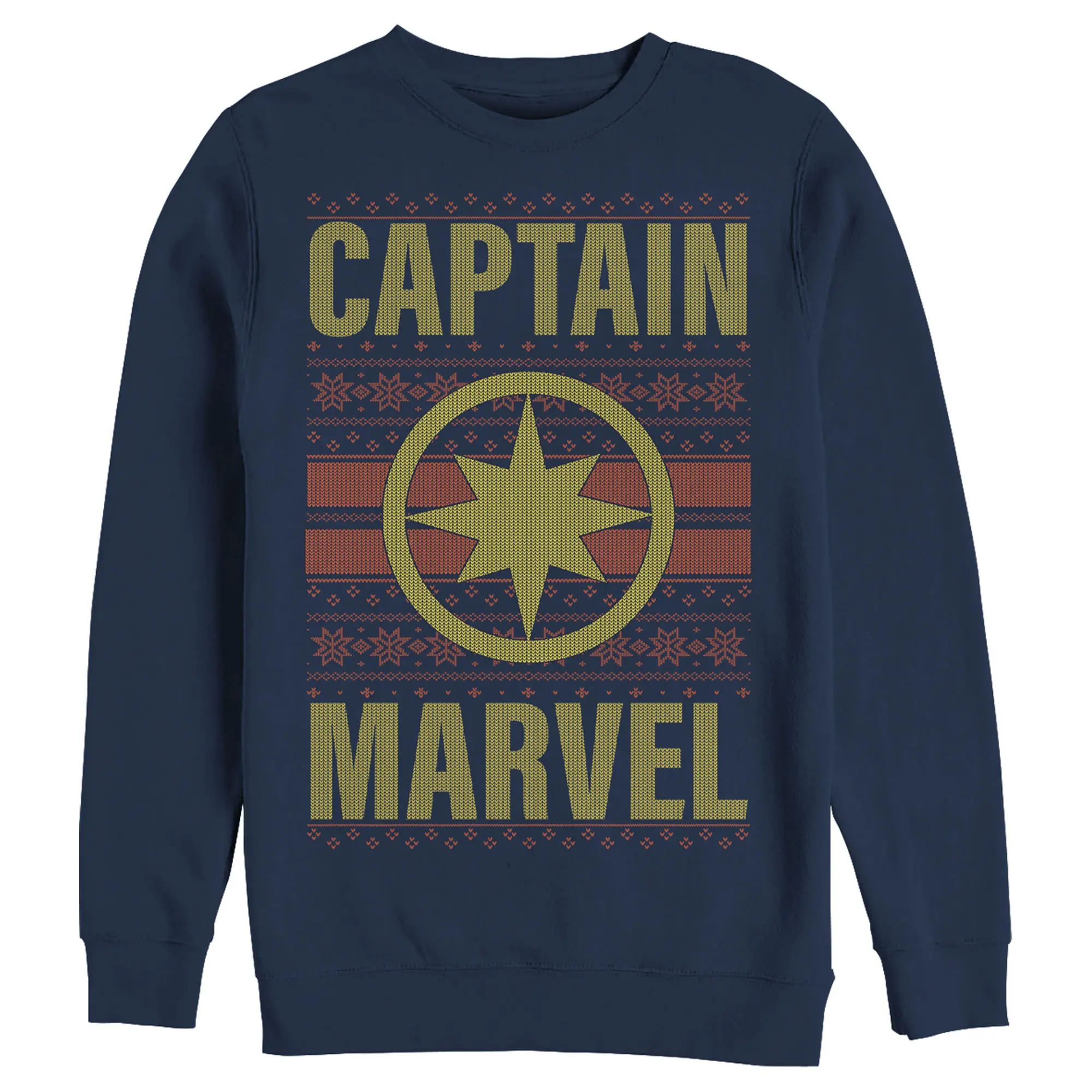 Men's Marvel Ugly Christmas Captain Marvel Sweatshirt
