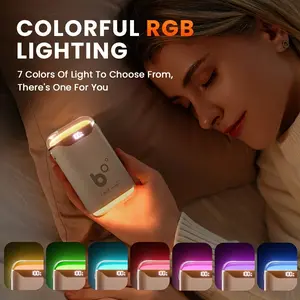 Rechargeable RGB Lighting Hand Warmer, USB Charging, Digital Display, Portable Pocket Heater, Winter Warmth, Perfect Gift for Valentine's Day
