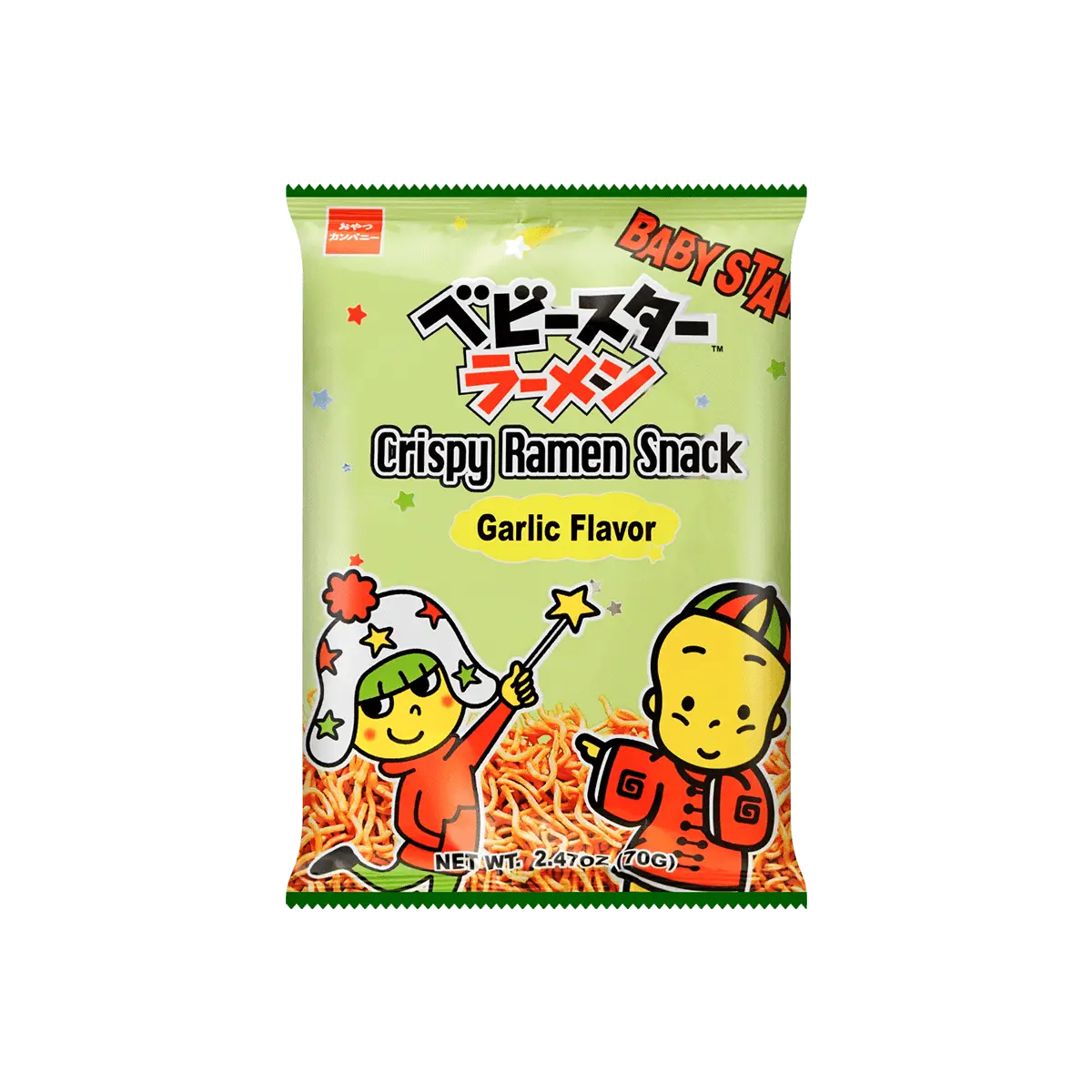 BABYSTAR Snack Crispy Ramen Garlic Flavor 70g