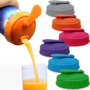 Silicone Can Cover, 6pcs Random Color Reusable Beverage Can Protector, Fits Standard Beer & Soda Cups, Drinkware Accessories for Indoor & Outdoor, Drink Protectors
