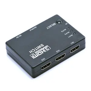 3 In 1 Out 1080P HDMI Switcher With IR Remote Control For Home Video Signal Switching