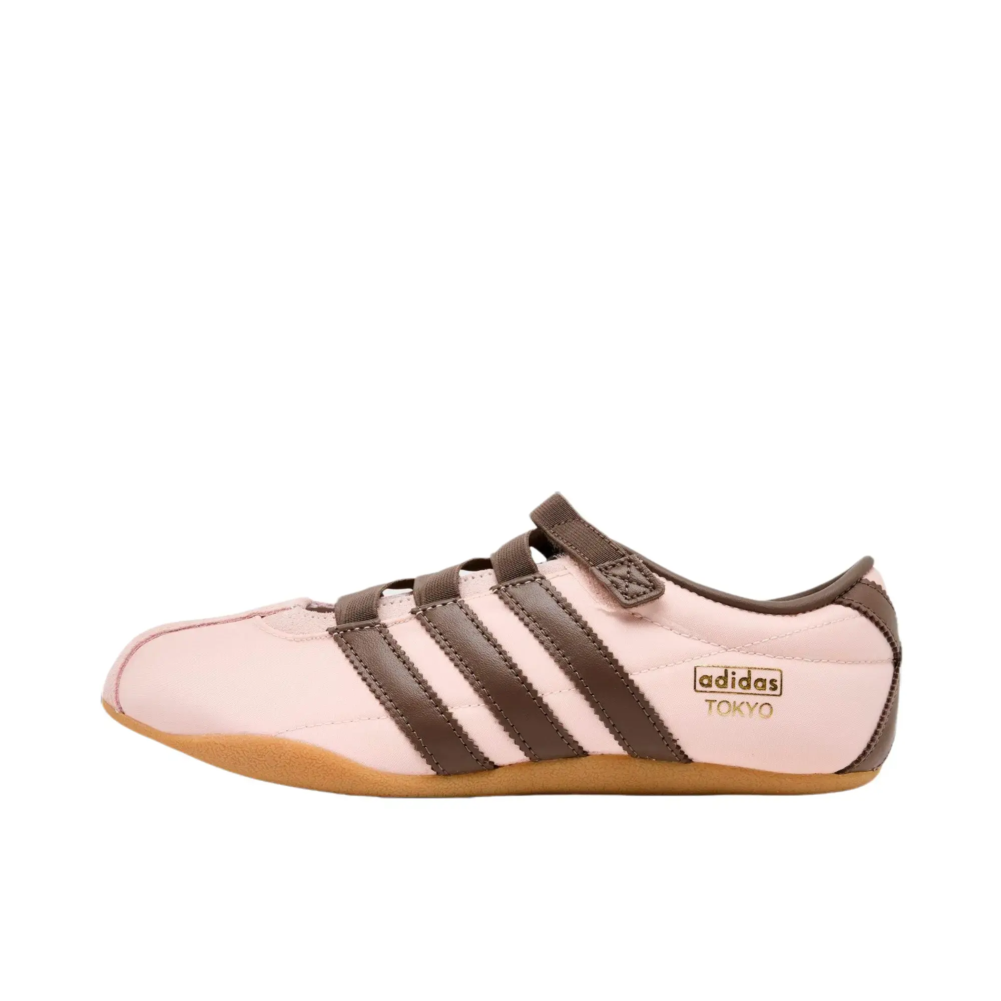 Adidas Tokyo Mary Jane 'Sandy Pink Earth Strata' Women's Retro Platform Sneaker, Round Toe, All-Season Casual Streetwear, Comfortable Pink & Neutral Footwear, Athletic Sports Walking Shoes, Strap