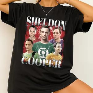 Vintage Sheldon Cooper Retro Graphic Tee Movie-Inspired Unisex Shirt Cool Casual Fan Gift for Him or Her