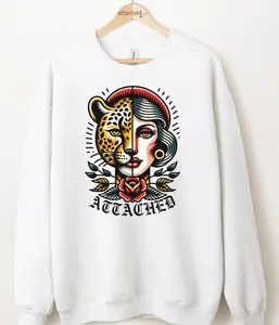 Attached Lady Leopard Graphic Top