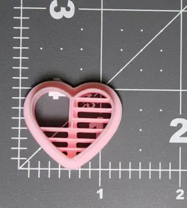 Flag Heart Polymer Clay Cutter