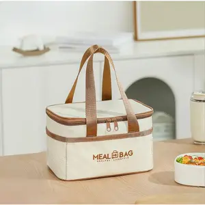 Meal Bag Insulated Lunch Box Tote with Large Capacity for Work Travel Office Versatile Use for Women Men