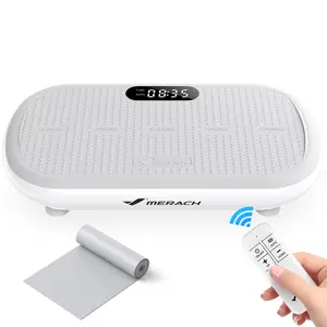 Merach High-Power Vibration Plate Exercise Machine,440lbs Weight Capacity, Bluetooth Remote Control, 4 Workout Modes for Home Gym Fitness Equipment, TikTokShopBlackFriday