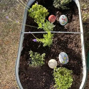 SnugNiture 2-Pack 12" Tall 4x2 ft Module Metal Raised Garden Bed Oval Metal Planter Box for Planting Plants Vegetables