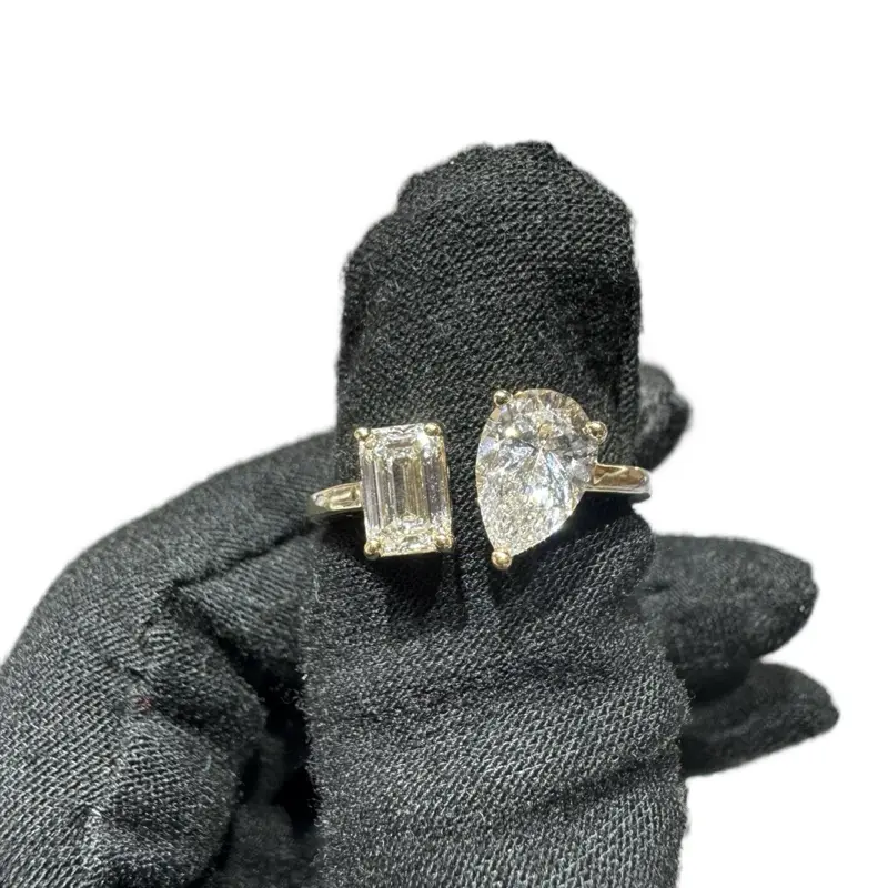 Toi et Moi Lab-Grown Diamond Ring – 14KT Yellow Gold | 2.01CT VS E-F