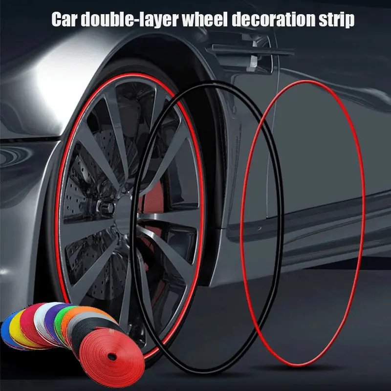 1pc Car wheel hub protection ring, tire protection ring, wheel hub decoration ring, anti-collision strip, Rims, Car Accessories, Automotive