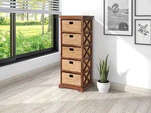 5 Tier 5 baskets shelf, great for craft storage and organization
