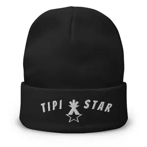 Tipi Star Logo Embroidered Knit Beanie