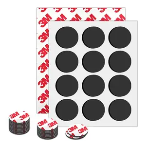 Round 1.2" Self Adhesive Magnetic Dots 80Mil Small Self Sticky Magnetic Circles for Crafts Family School Activities 24PCS Per Pack