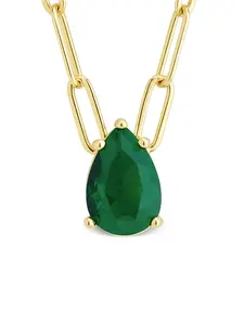 Luisa Emerald Drop Necklace Luisa Emerald Drop Necklace