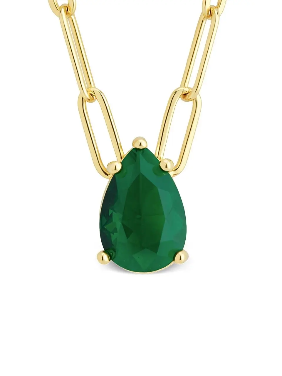 Luisa Emerald Drop Necklace