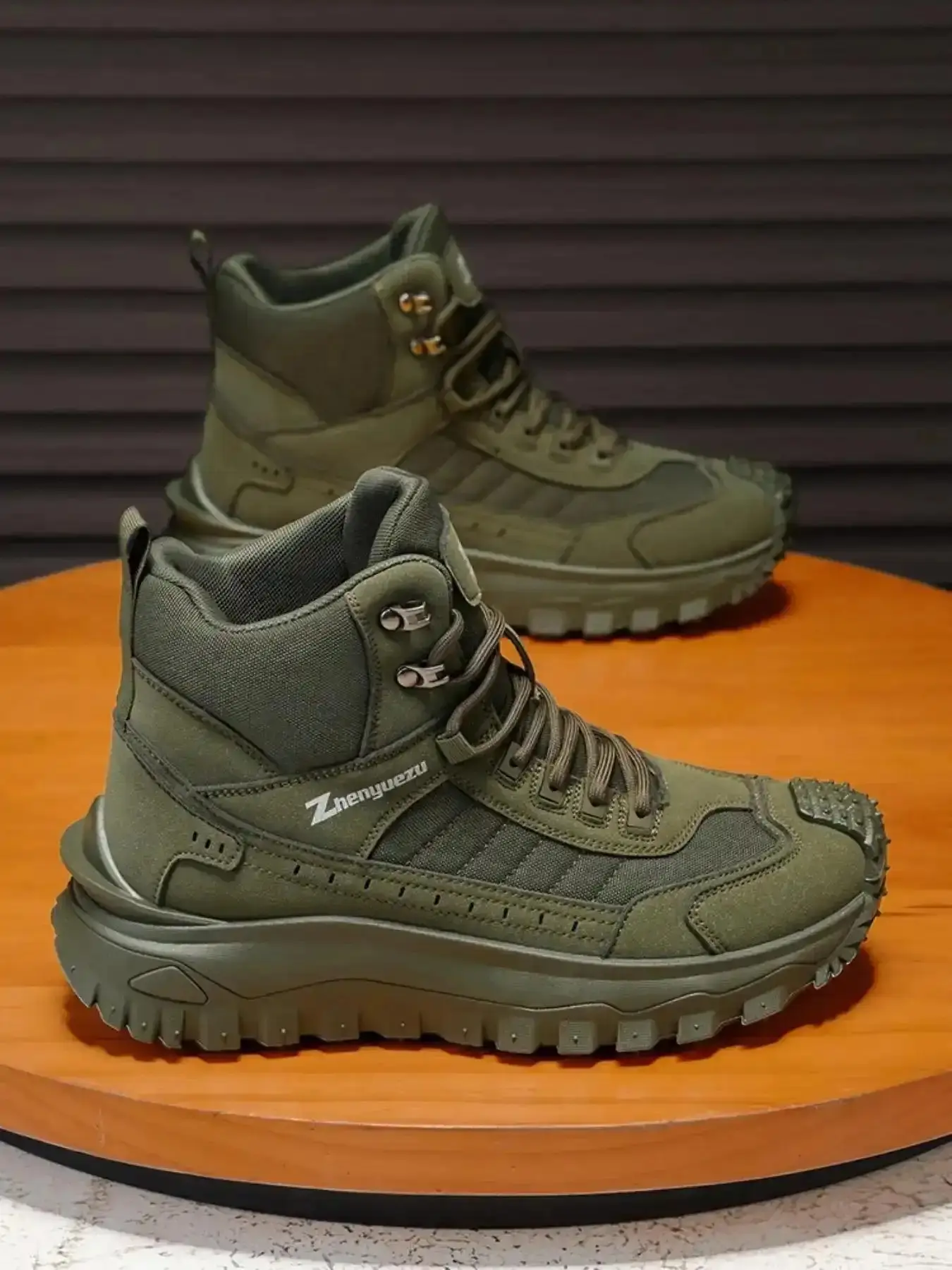 One-Piece High-Top Work Boots, Waterproof & Anti-Slip, Durable Footwear, Daily Walking and Casual Sports, AllDayWear, Lightweight, EverydayWear, NewCollection, ComfortStretch, AthleisureFit