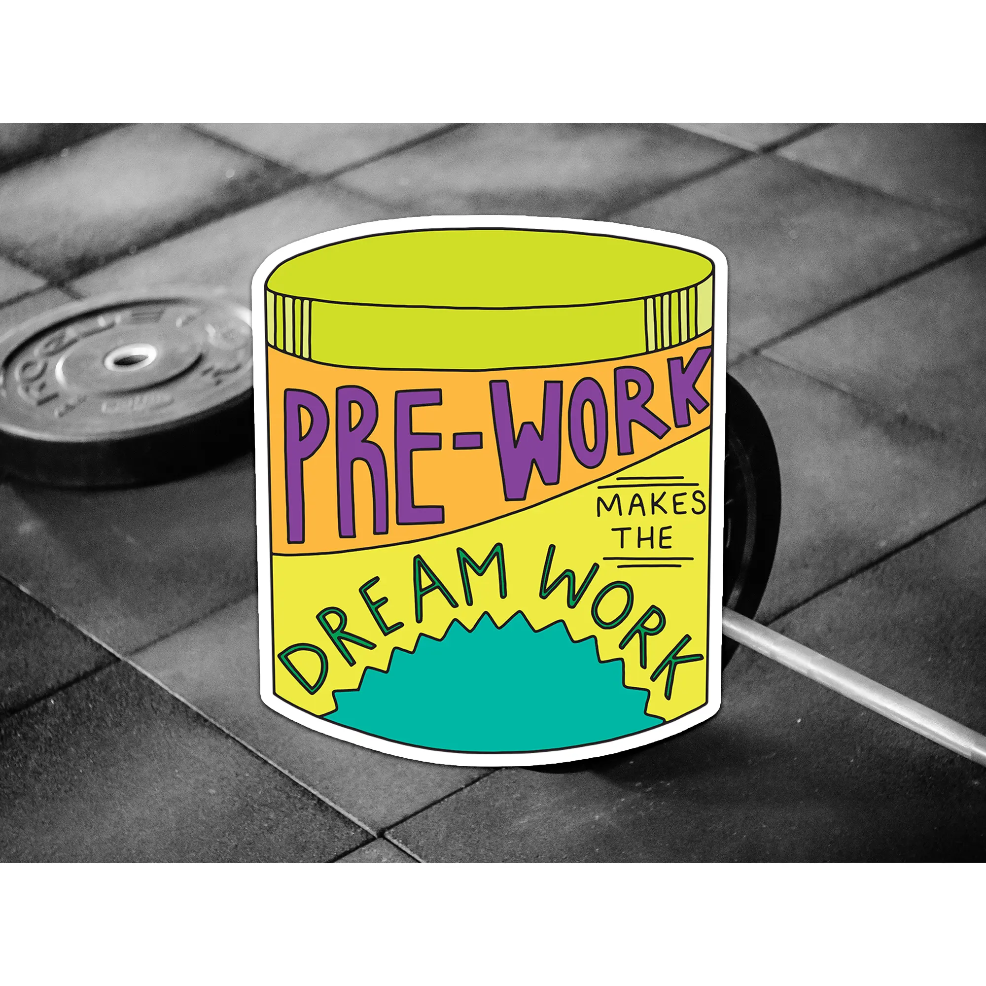 Preworkout Carton Sticker