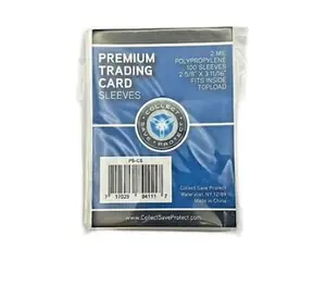 Collect Save Protect CSP Premium Trading Card Sleeves 2 5/8 X 3 11/16 [100 Penny Sleeves]