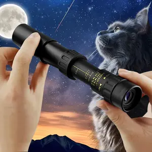 10-300x40 Zoom Telescope, HD 4K Portable High Magnification Outdoor Binoculars, Professional Single Tube Bak4 Prism, Ideal for Hunting Camping