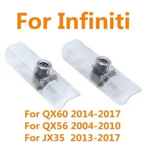2X For Infiniti QX60 QX56 JX35 2013 - 2017 2014 2015 LED Car Door Logo Ghost Shadow Projector Warning Welcome Light Accessories