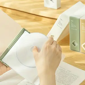 24pcs CD Disc Packaging Box,Premium CD Storage Book - Innovative Design For Office, Gaming & Car Use - Space-Saving Disc Organizer Case Charger Case Office Must Haves Digital Bag Cable Camera Bag Electronic Data Cable Organizer Storage Power Bank Cover Fo