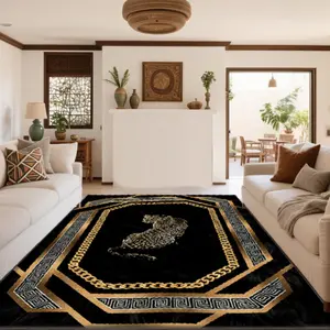 Velvet soft and comfortable patterned printed carpet, home decorative rug, suitable for multiple scenarios, available in various sizes, soft and non-shedding.