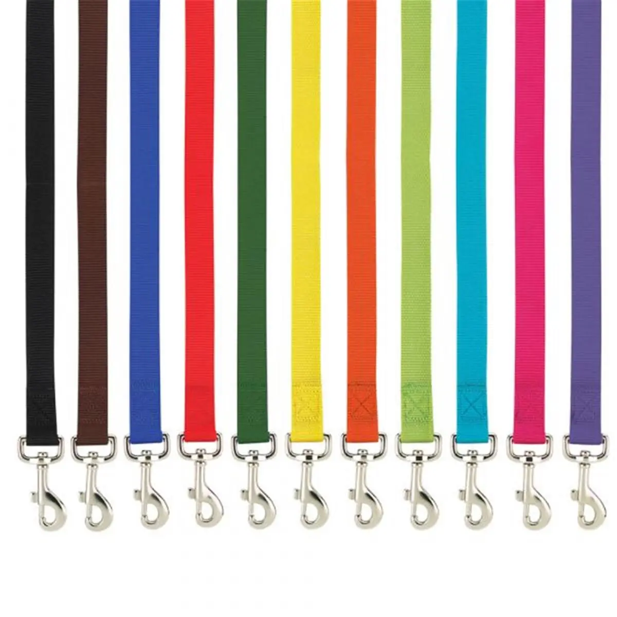 212 MAIN Contoured Basic Nylon Dog Leash Lead, 6 ft x 1 in Nylon Material, Blue