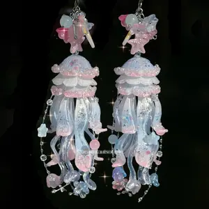 [NEW] Handmade Jellyfish Keychain, Unique Ocean Gift, Gift for Friends, Birthday Gift, Ocean Lover