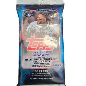 Topps 2024 Baseball Series 1 Value Pack with Autographs and Relic Cards