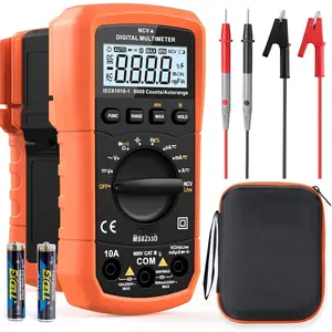 MS8233D Multimeter 6000 Counts Digital Multimeter DC AC  Meter Ohm  Amp Tester Measures  Current Resistance Capacitance Continuity Diode Duty-Cycle Frequency NCV Live Wire Test