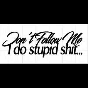 Don’t Follow Me Car Jeep Decal Off Road
