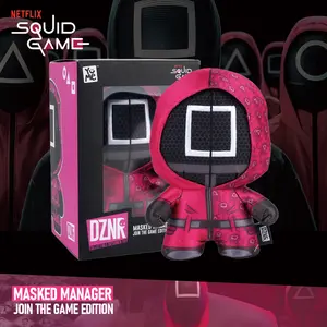 1PC Netflix Officially Licensed Squid Game Manager Character Figures Plush Toy Cute Soft Toy Birthday Anniversary Gifts Fun Collection Home Decoration Squid Game Fan Must-have Holiday supplies