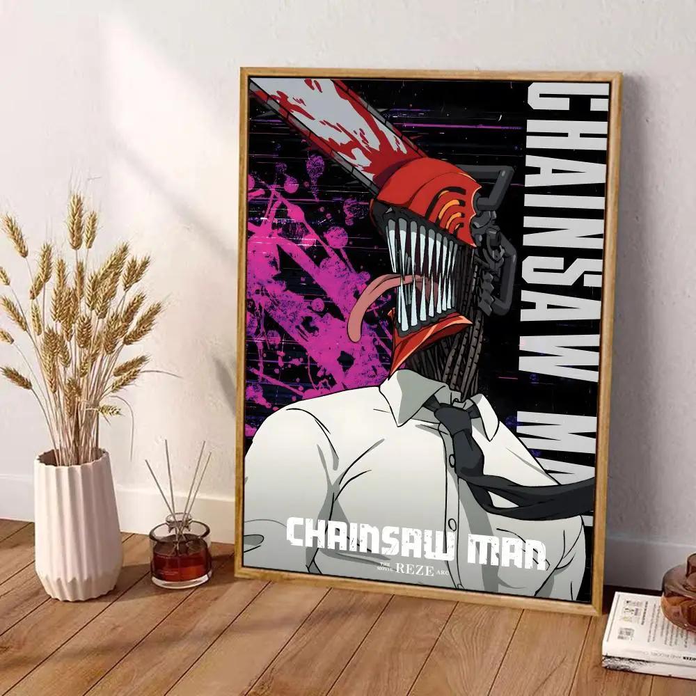 CChainsaw Man The Movie Reze Arc Waterproof Canvas Wall Art Print Unframed Home Bedroom Decor Mural Painting Calligraphy